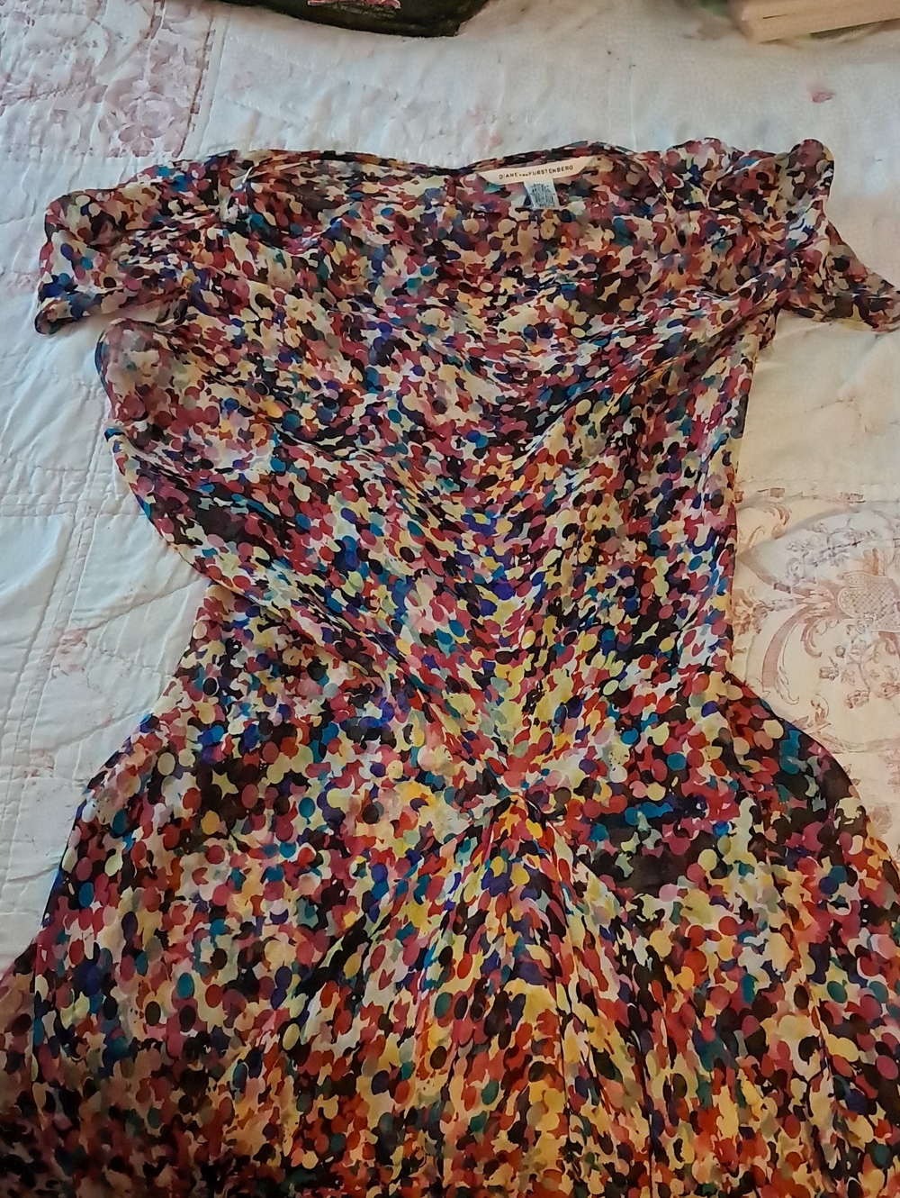 Diane Von Furstenberg Sheer Dress